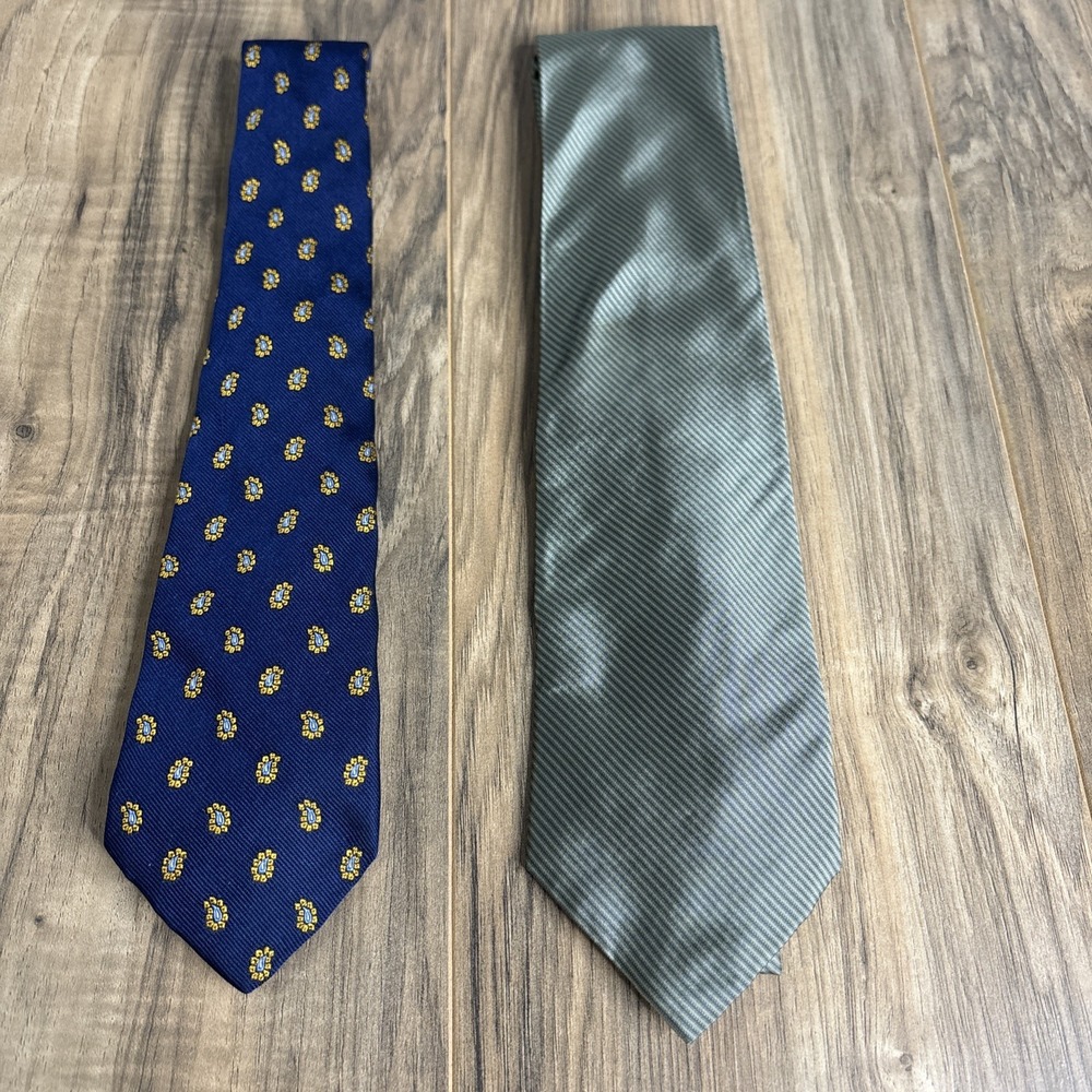 Brooks Brothers Makers Tie Silk‎ (Set of 2) Made In USA